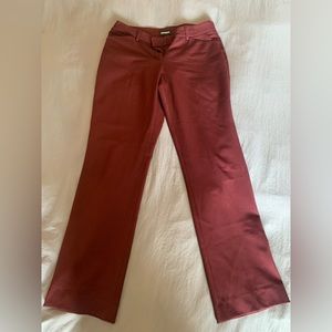 Women’s Express Barely Boot Burgundy Slacks -size 8